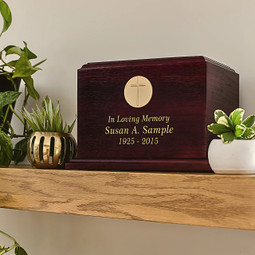 Choose A Medallion Wood Urn