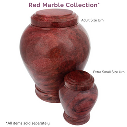 Red Marble Collection - Pieces Sold Separately