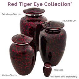 Red Tiger Eye Collection - Pieces Sold Separately