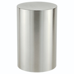 Stainless Steel Silver Cylinder Urn