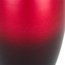 Sunset Red Aluminum Urn - Close Up Detail Shown