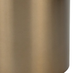 Stainless Steel Gold Cylinder Urn - Close Up Detail Shown
