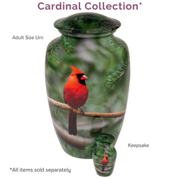 Cardinal Urn Collection - Pieces Sold Separately