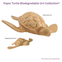 Paper Turtle Biodegradable Urn Collection (Items Sold Separately)