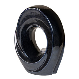 Inner Light Ceramic Urn - Black