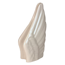 Angel Wings Ceramic Keepsake Urn in Ivory