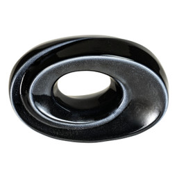 Inner Light Ceramic Extra Small Urn Black - Front