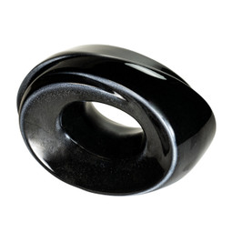 Inner Light Ceramic Extra Small Urn Black - Side