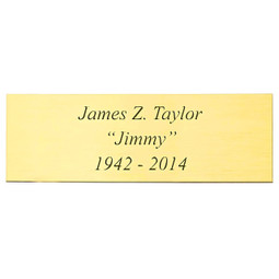 Brass Name Plate Option