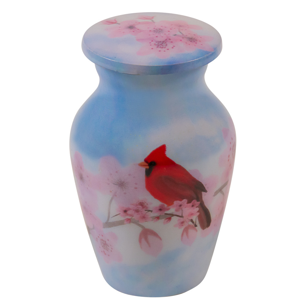 When A Cardinal Appears Keepsake Urn Mini Urn for Ashes