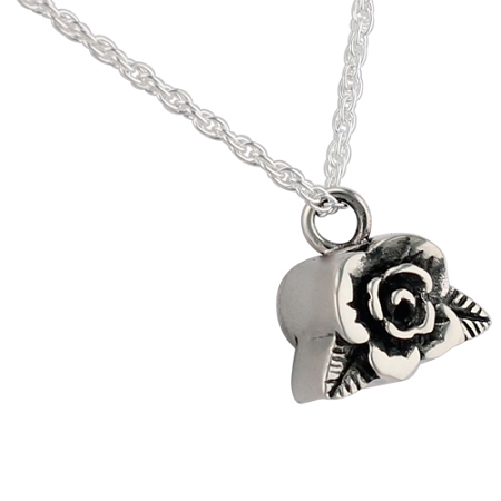 White Rose Flower Necklace - Gnoce.com