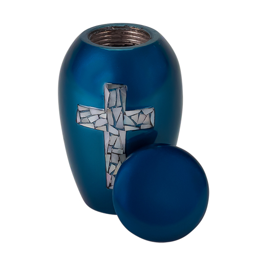 Blue Cross Keepsake Urn