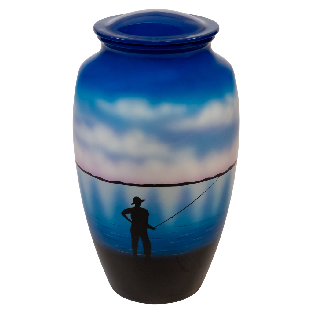 Fishing Cremation Urn