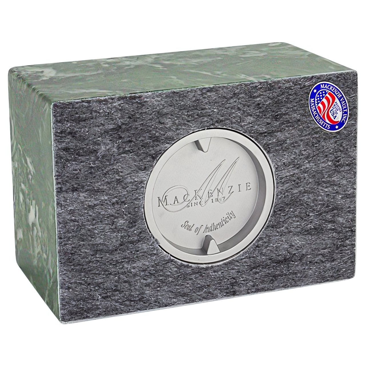 Emerald Cultured Marble Cremation Urn for Ashes