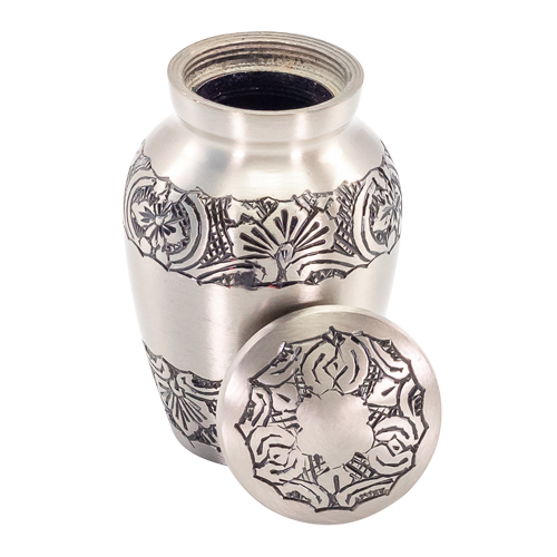 Elegant Pewter Keepsake Urn for Ashes