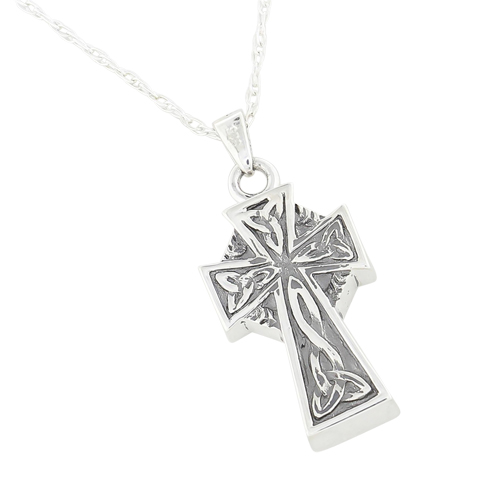 Celtic Cross Necklace for Cremation Ashes
