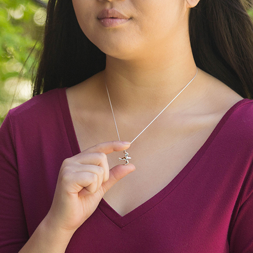 Sterling Silver Dove Necklace - Martha Jackson