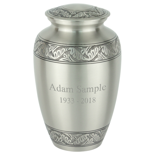 Elegant Pewter Cremation Urn