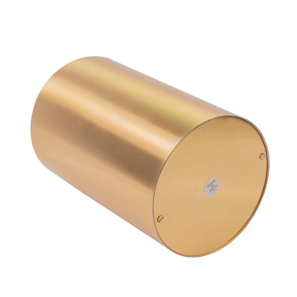 Bronze Cylinder Urn Gold Niche Urn for Ashes