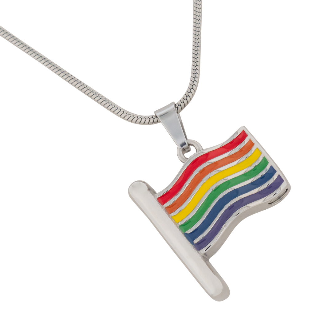 Rainbow Flag Cremation Jewelry