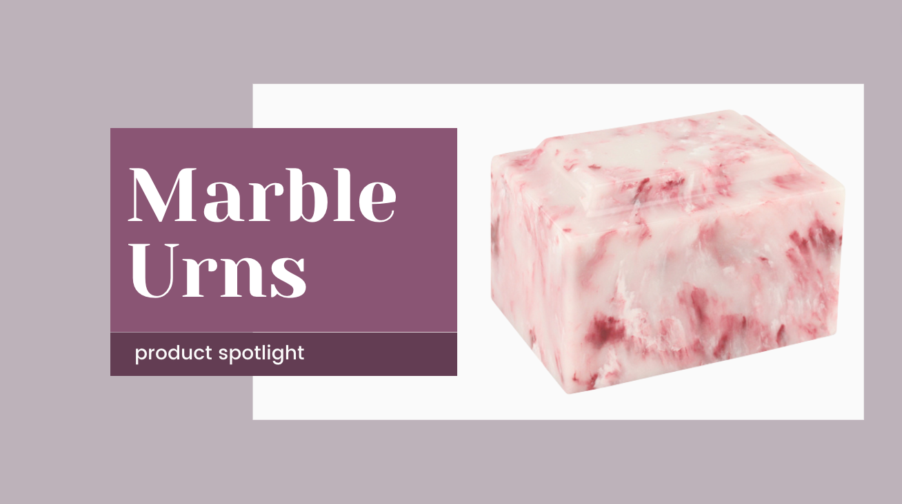 Product Spotlight: Cultured Marble Urns Product Spotlight: Cultured Marble Urns