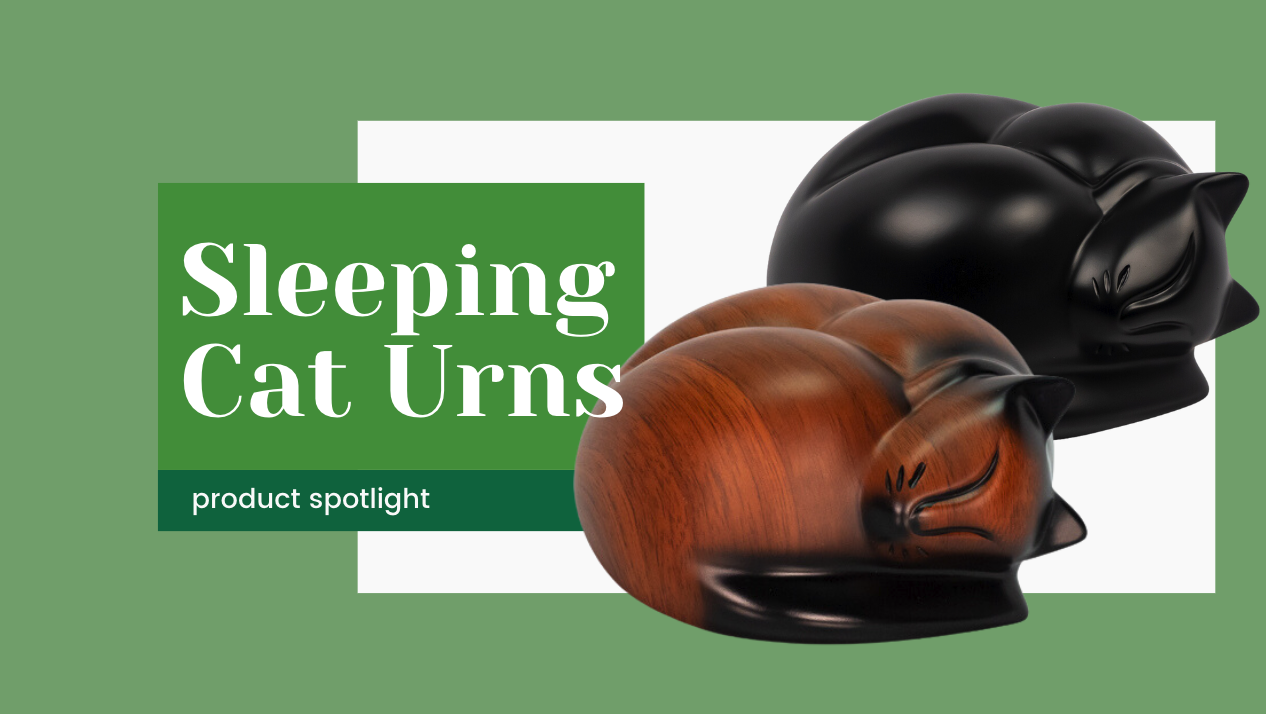 Sleeping Cat Urn - A 5-Star Family Favorite - Stardust Memorials