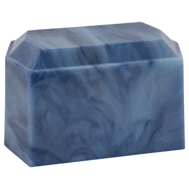 Versa Blue Cultured Marble Urn