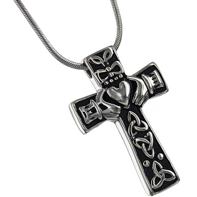 Celtic Cross Stainless Pendant Urn - In The Light Urns