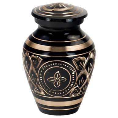 Black Elegance Keepsake Urn