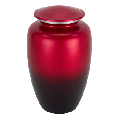 Sunset Red Aluminum Urn