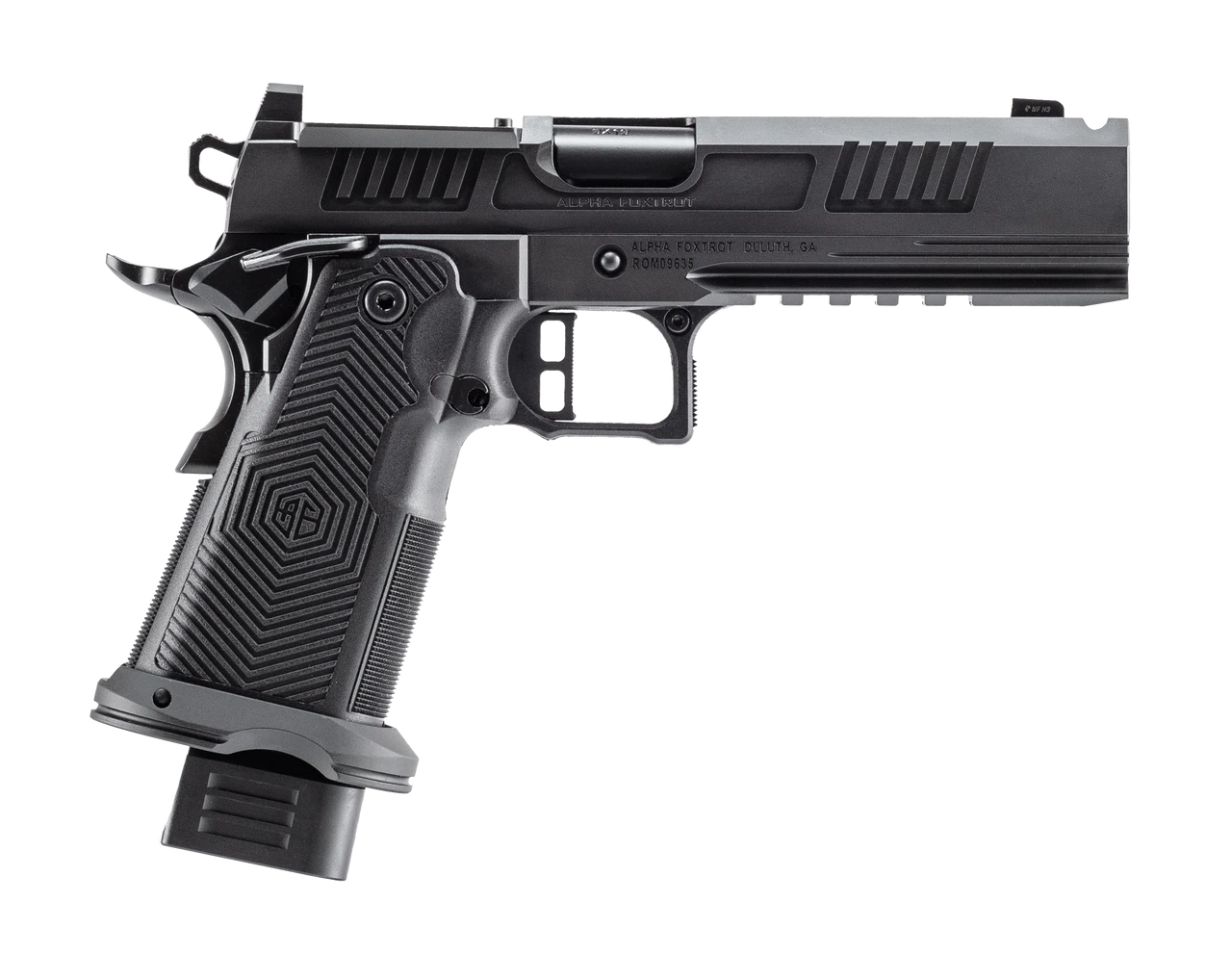 ROMULUS 9MM 5IN MOS ADAPTER PORTED DLC BLACK 17 & 20RD
