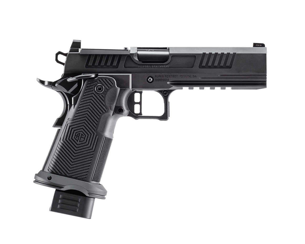 ROMULUS 9MM 5IN MOS ADAPTER BULL RAMPED DLC BLACK 17 & 20RD