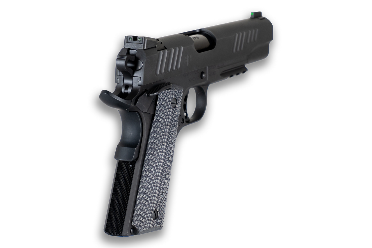 AF1911-E 9MM 5IN NOVAK BULL RAMPED MATTE DLC BLACK 10RD