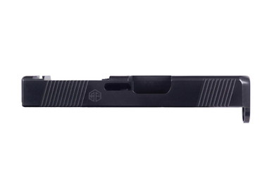 AF-G26-9MM SLIDE RMR SIGHT CUT, FRONT & REAR SERRATIONS, POLISHED DLC