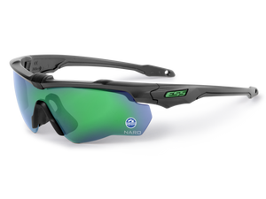 Crossblade NARO Carbon Gray w/ Polarized Mirrored Green