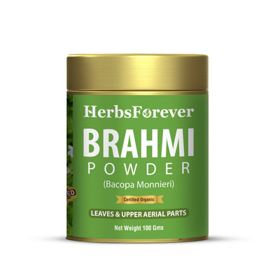 Brahmi Powder – Bacopa monnieri – Non- GMO, Organic, Vegan - 100 gms.