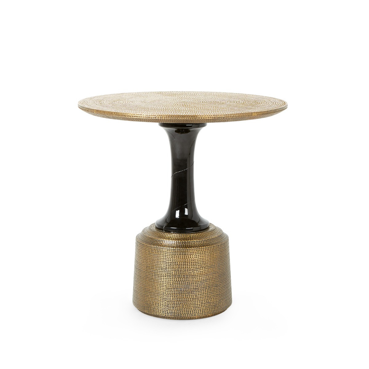 Klein Side Table, Antique Brass