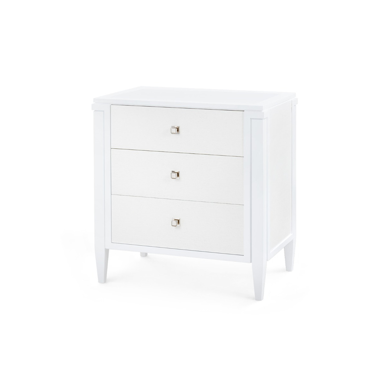 Kingston 3-Drawer End Table, Soft White