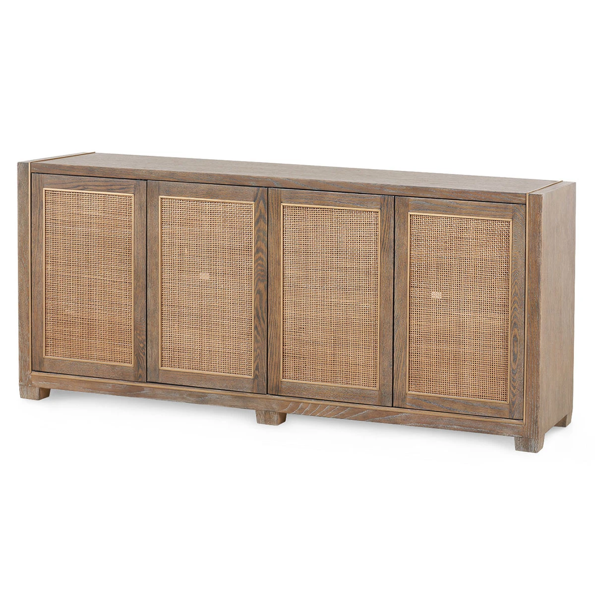 Karen 4-Door Cabinet, Driftwood