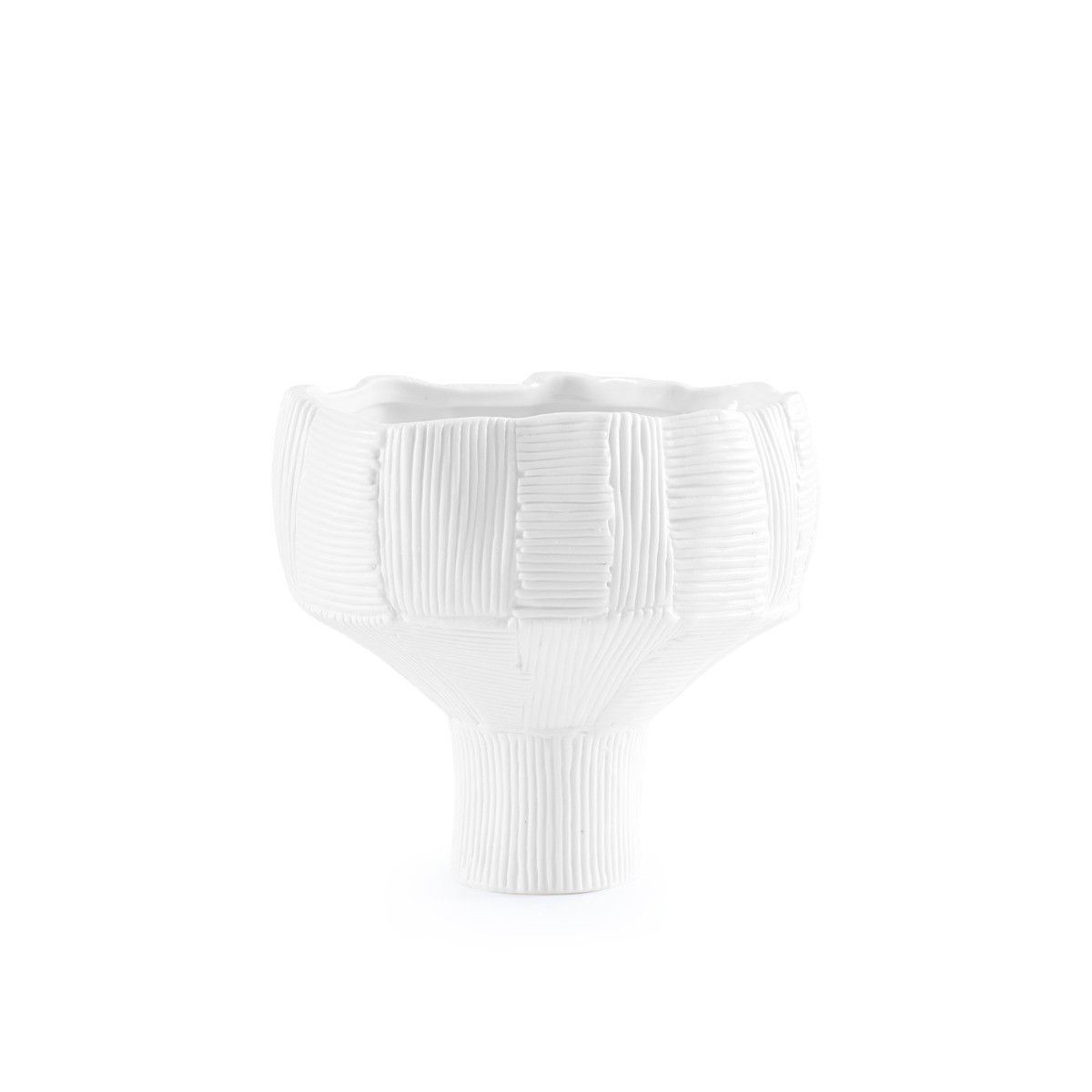 Krissa Small Vase, Blanc de Chine