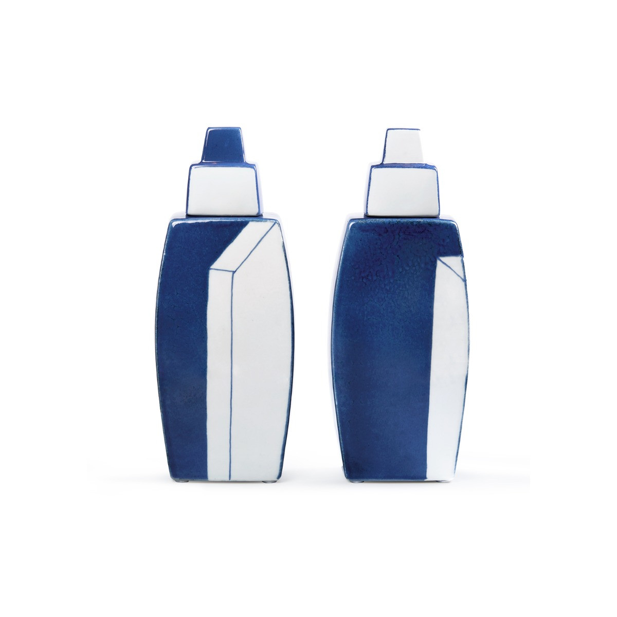 Morandi Vase Pair (Set of 2), Blue and White