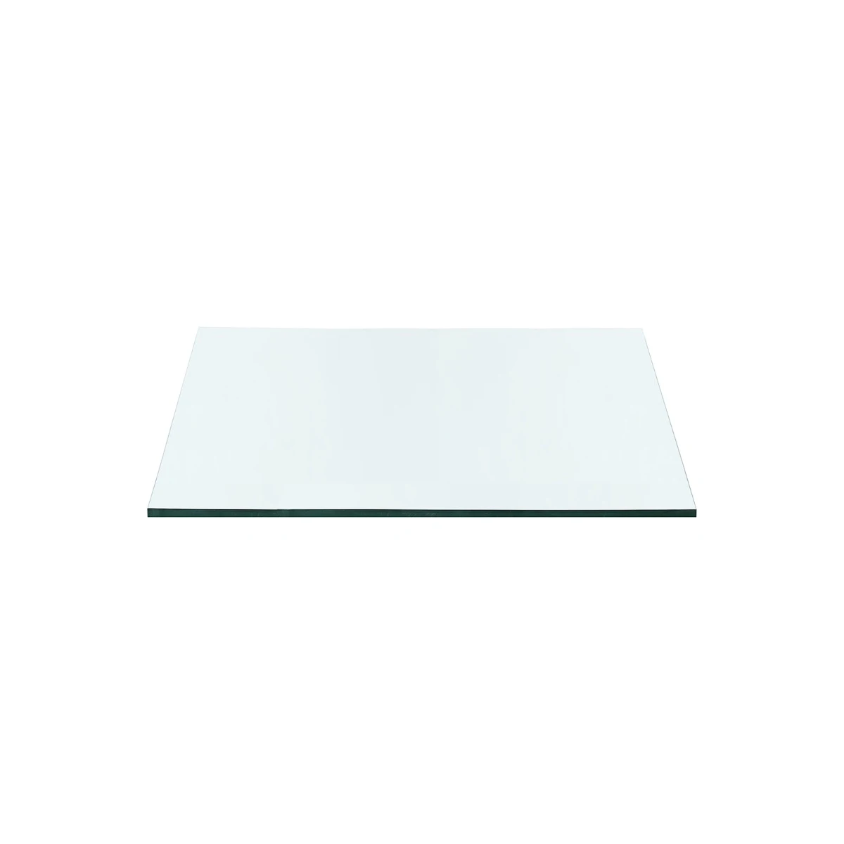 Ming 2-Drawer Side Table Glass Top, Clear