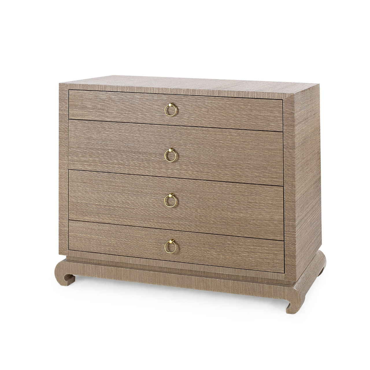 Ming Large 4-Drawer, Flax Brown