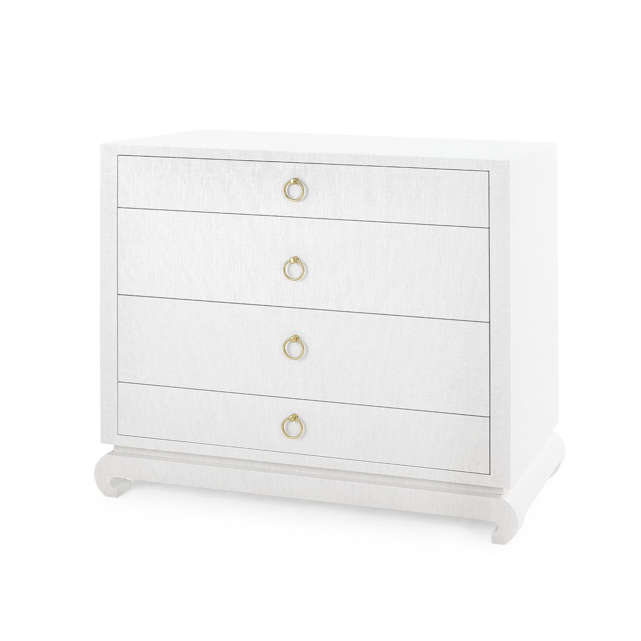 Ming Large 4-Drawer, Chiffon White