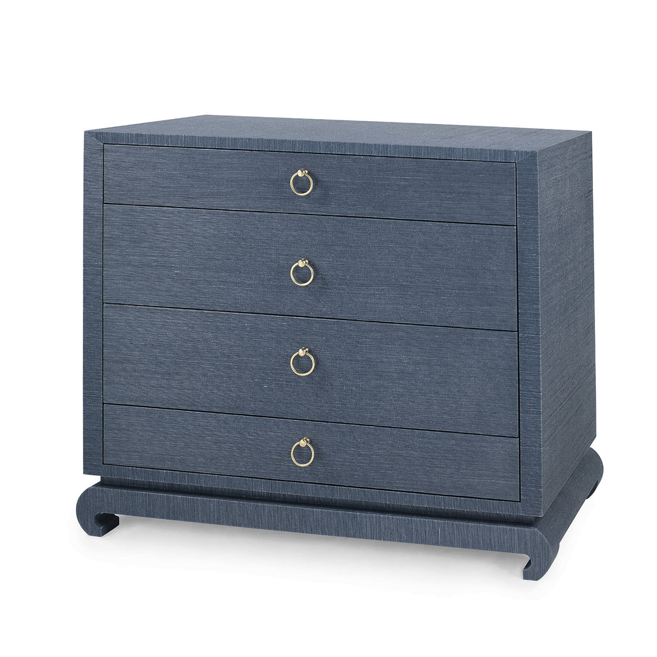Ming Large 4-Drawer, Navy Blue