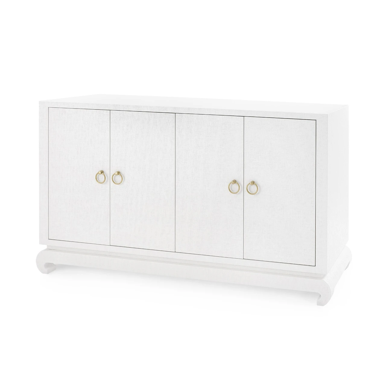 Meredith 4-Door Cabinet, Chiffon White