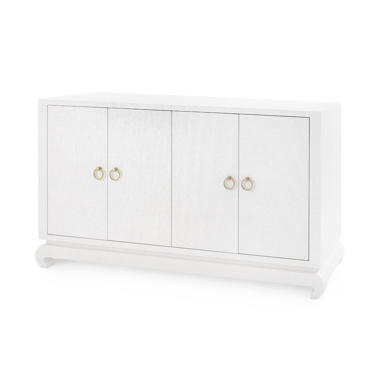 Meredith 4-Door Cabinet, Chiffon White