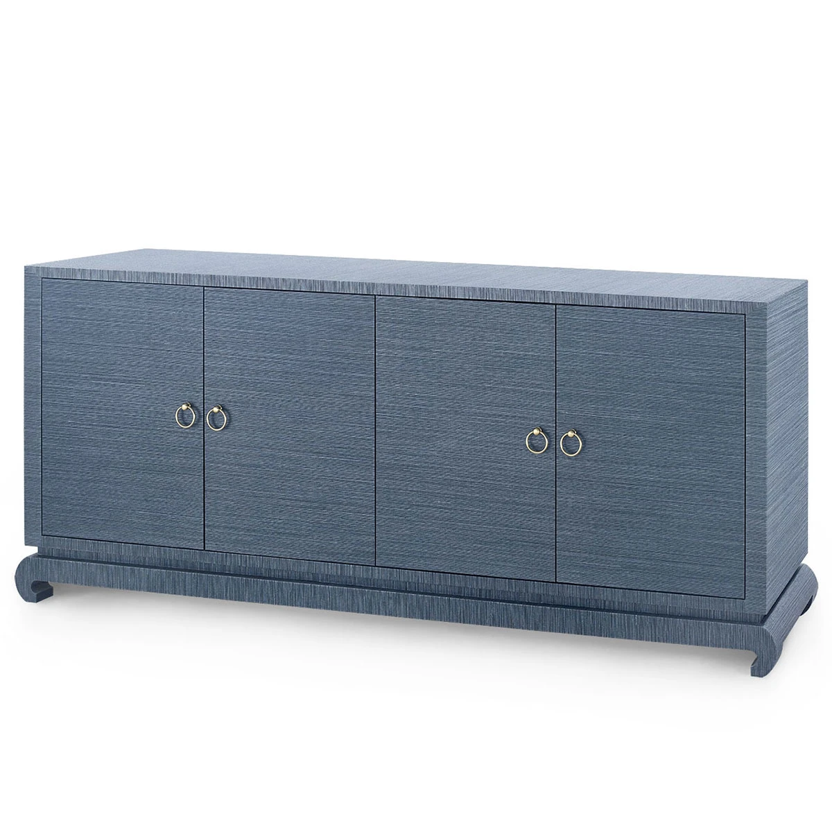 Meredith Extra Large 4-Door Cabinet, Navy Blue