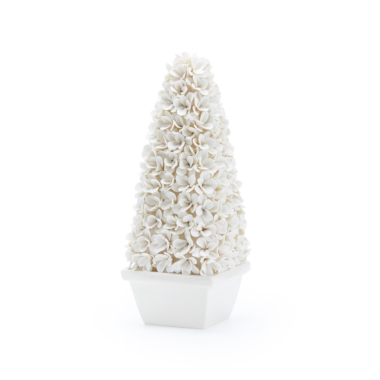 Mayfair Tall Boxwood Topiary, Blanc de Chine