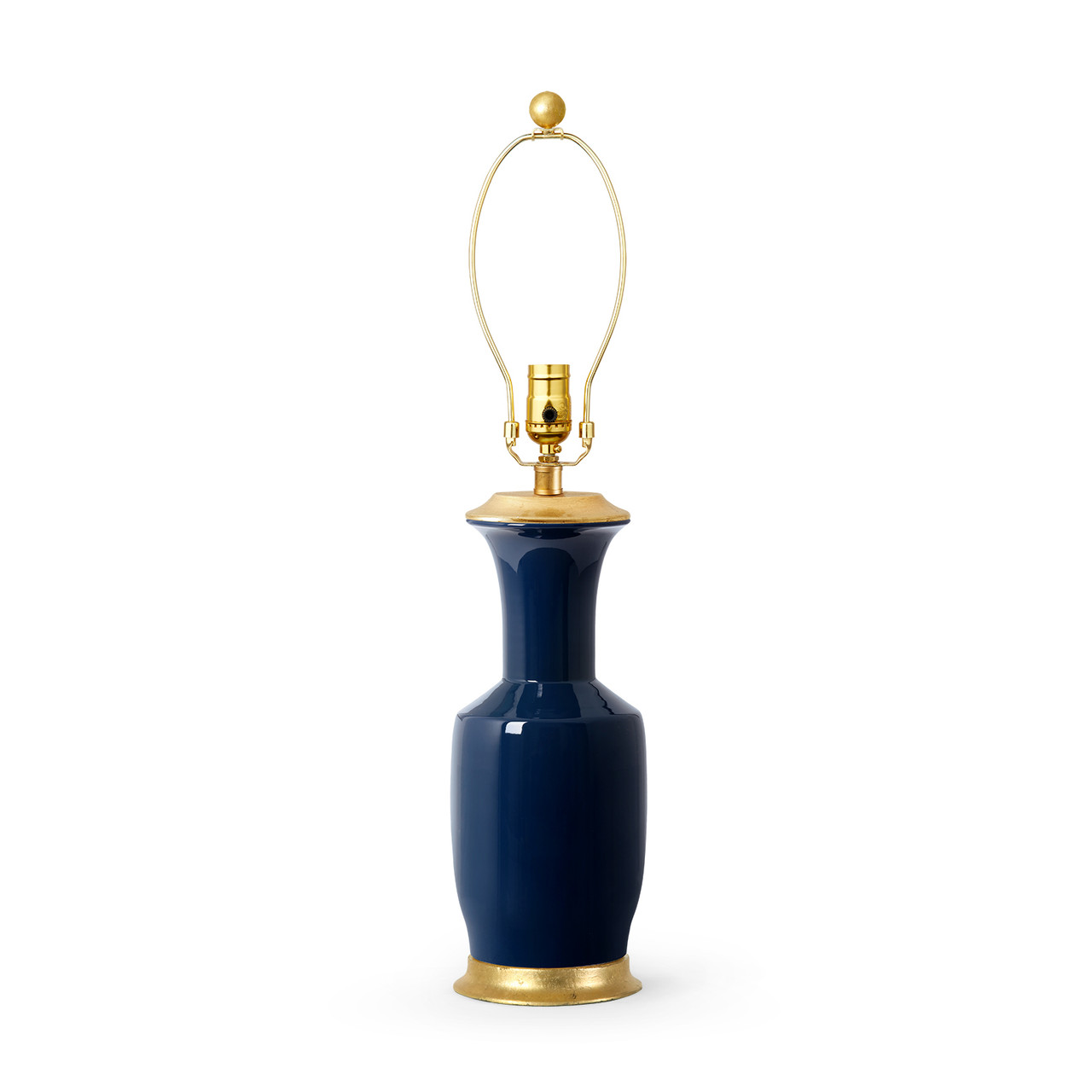Alia Lamp Without Shade, Navy Blue